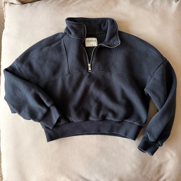Abercrombie & Fitch Tops - Abercrombie & Fitch Black Fleece Quarter-Zip